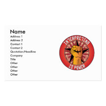 Interpreting Is Power Business Cards