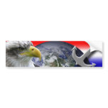 Interpretive Eagle Globe and Anchor bumper stickers