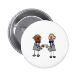 Interracial Gay Couple Pinback Buttons