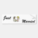 Interracial Lesbian Brides Bumper Stickers