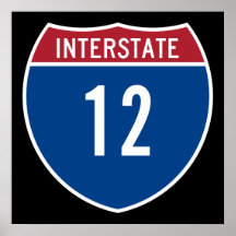 Interstate 12 print