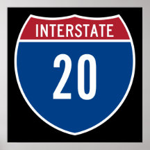 Interstate 20 print