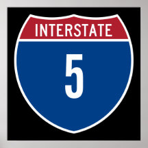 Interstate 5 print