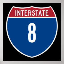 Interstate 8 posters