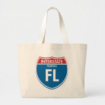 Interstate Florida FL Canvas Bag