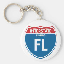 Interstate Florida FL Keychains