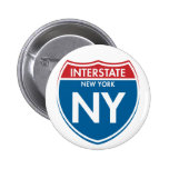 Interstate New York NY Pinback Buttons