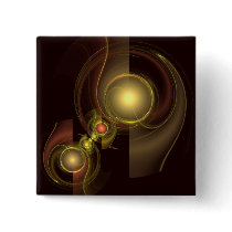 Intimate Connection Abstract Art Button (square)