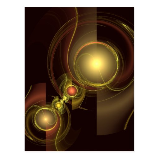 Intimate Connection Abstract Art Postcard