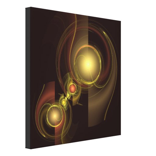 Intimate Connection Abstract Wrapped Canvas Print