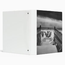 Into The Jaws Of Death LCVP World War II Omaha Vinyl Binders