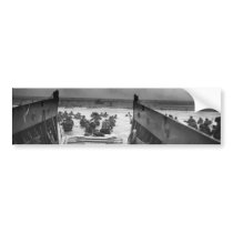 Into The Jaws Of Death LCVP World War II Omaha Bumper Sticker