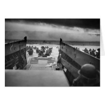 Into The Jaws Of Death LCVP World War II Omaha Greeting Card
