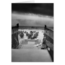 Into The Jaws Of Death LCVP World War II Omaha Card