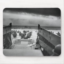 Into The Jaws Of Death LCVP World War II Omaha Mousepad