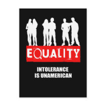 INTOLERANCE IS UNAMERICAN POSTCARDS
