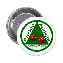 Intoxiqués de Farkle anonymes Pin's Avec Agrafe