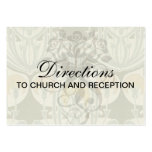 intricate art nouveau floral art business card