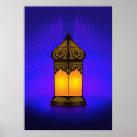 Intricate Islamic Floor Lamp Poster