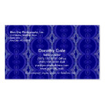Intricate Royal Blue Pattern Business Card