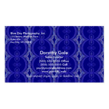 Intricate Royal Blue Pattern Business Card