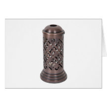 IntricateDarkBrassCandleHolder010212 Card