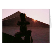 Inuit Sunset Card