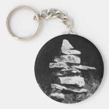 Inukshuk Stands Strong Keychains