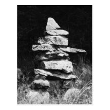 Inukshuk Stands Strong Post Card