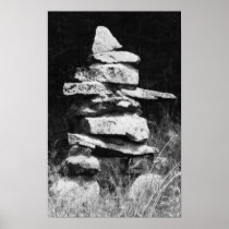 Inukshuk  Stands Tall and Strong Poster