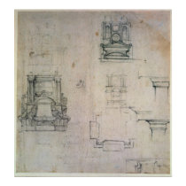 Inv. 1859 6-25-545. R.  Designs for tombs posters