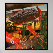 Invasion #8 d'océan : Tendre la ruche de calmar Poster