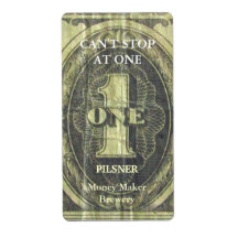 Invasion Money ~ Beer bottle Label