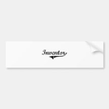 Inventor Professional Job Bumper Stickers