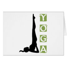 Inversion Yoga Pose Gift Greeting Cards