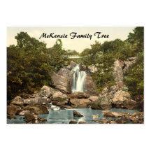 Inversnaid Falls, Loch Lomond, Scotland Business Card Template