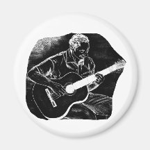 invert acoustic guitar pencil player sketch magnet