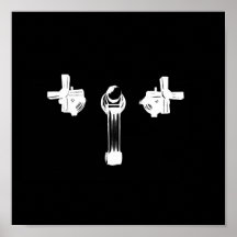 Inverted Faucet Poster