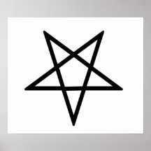 Inverted Pentagram Posters