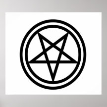 Inverted Pentagram Posters