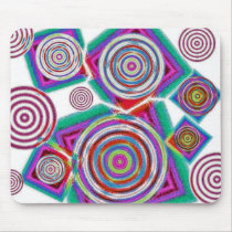 inverted purple circles mouse mats