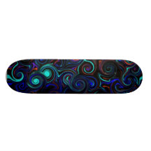 inverted swirl custom skateboard