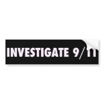 Investigate 911 Bumpersticker Bumper Sticker