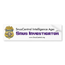 Investigateur de Snus autocollants pour voiture