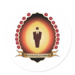 Investigations Mandorla Round Stickers