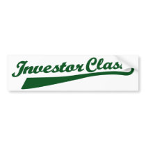 Investor Class bumper stickers