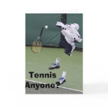 Invisible Tennis Birthday Card