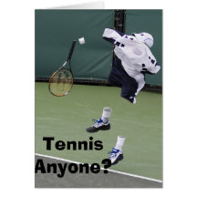 Invisible Tennis Birthday Card