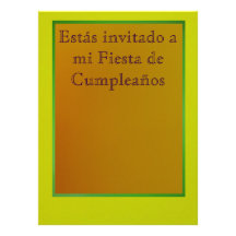 Invitación - Fiesta de Cumpleaños Custom Invitation