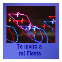Invitación - Te invito a mi Fiesta - Multicolor Announcements